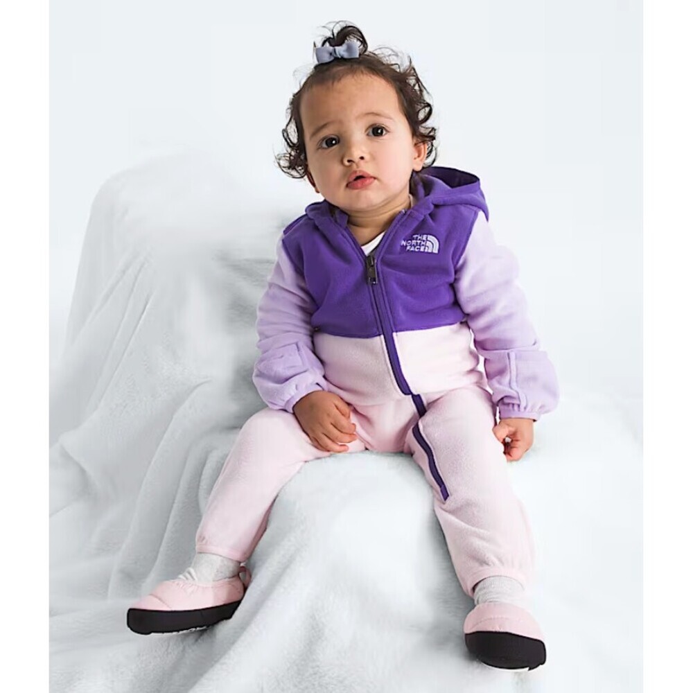 The North Face Glacier Peak Purple One-Piece Fleece Suit 3-6M